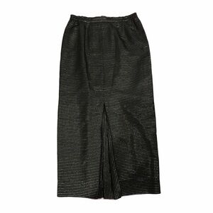 JOHNNY RAMLI VTG metallic striped long skirt